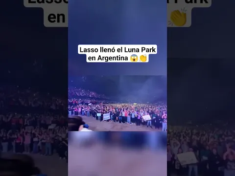 #Lasso llenó el estadio Luna Park en #Argentina 👏😱🇦🇷🇻🇪