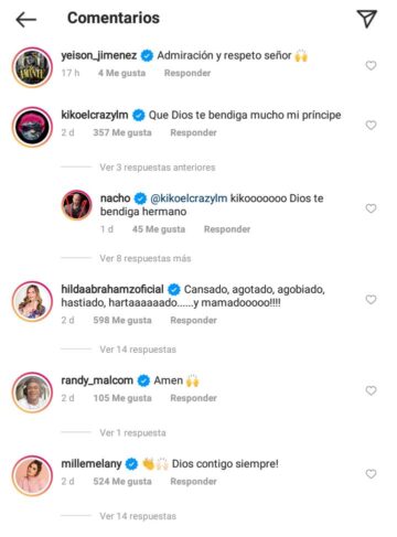 comentarios a nacho en instagram 1