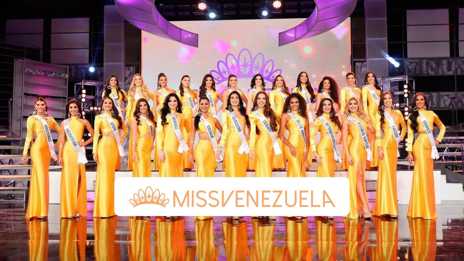 Las candidatas al Miss Venezuela 2023 ya tienen sus bandas oficiales