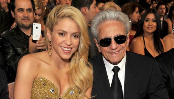Shakira junto a su padre William Mebarak